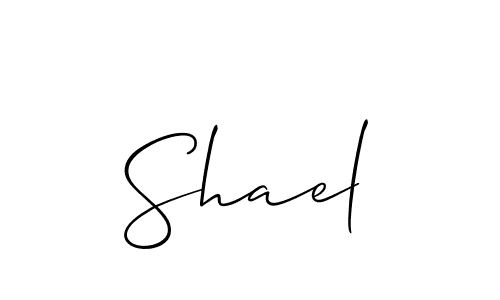 Also we have Shael name is the best signature style. Create professional handwritten signature collection using Allison_Script autograph style. Shael signature style 2 images and pictures png