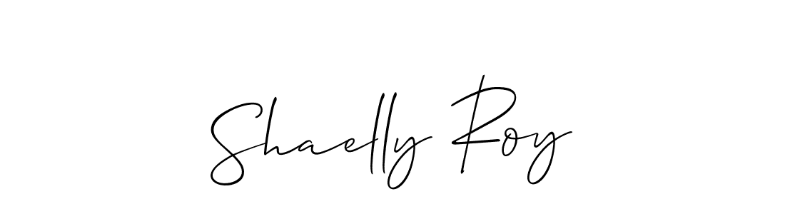Best and Professional Signature Style for Shaelly Roy. Allison_Script Best Signature Style Collection. Shaelly Roy signature style 2 images and pictures png