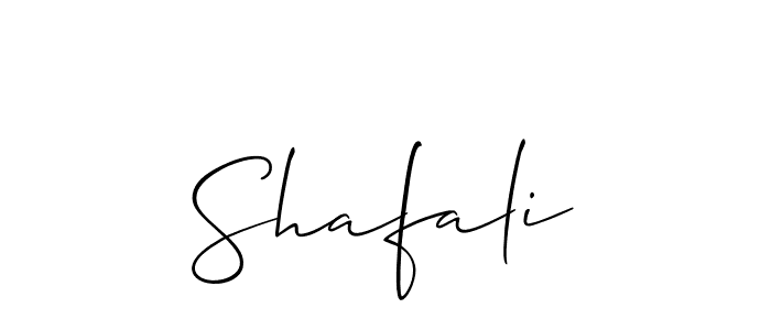 How to make Shafali name signature. Use Allison_Script style for creating short signs online. This is the latest handwritten sign. Shafali signature style 2 images and pictures png
