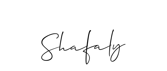 You should practise on your own different ways (Allison_Script) to write your name (Shafaly) in signature. don't let someone else do it for you. Shafaly signature style 2 images and pictures png