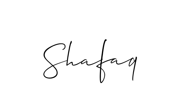 How to Draw Shafaq signature style? Allison_Script is a latest design signature styles for name Shafaq. Shafaq signature style 2 images and pictures png