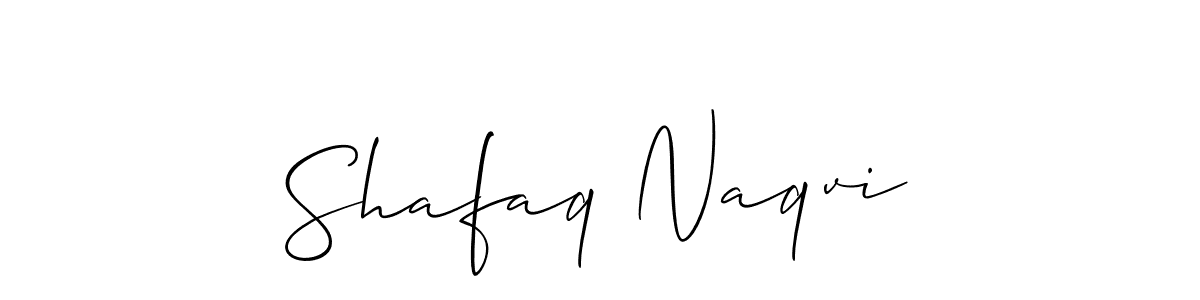 Also You can easily find your signature by using the search form. We will create Shafaq Naqvi name handwritten signature images for you free of cost using Allison_Script sign style. Shafaq Naqvi signature style 2 images and pictures png