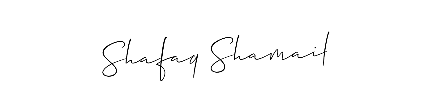 Make a beautiful signature design for name Shafaq Shamail. Use this online signature maker to create a handwritten signature for free. Shafaq Shamail signature style 2 images and pictures png