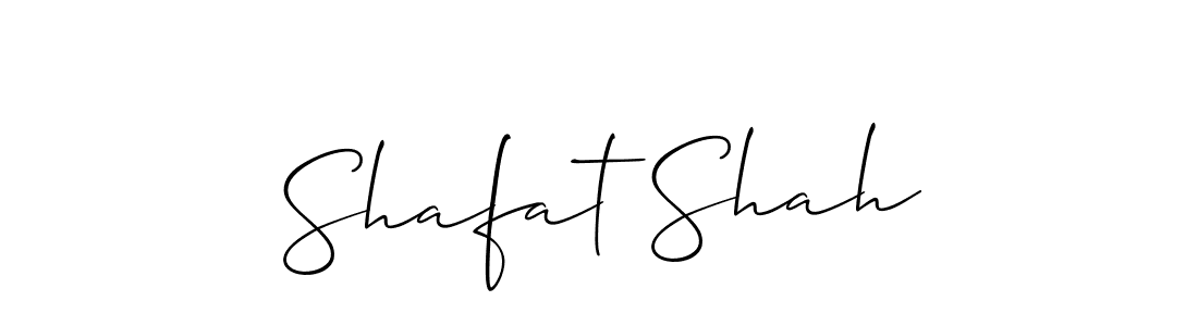 Shafat Shah stylish signature style. Best Handwritten Sign (Allison_Script) for my name. Handwritten Signature Collection Ideas for my name Shafat Shah. Shafat Shah signature style 2 images and pictures png