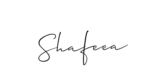 How to make Shafeea signature? Allison_Script is a professional autograph style. Create handwritten signature for Shafeea name. Shafeea signature style 2 images and pictures png