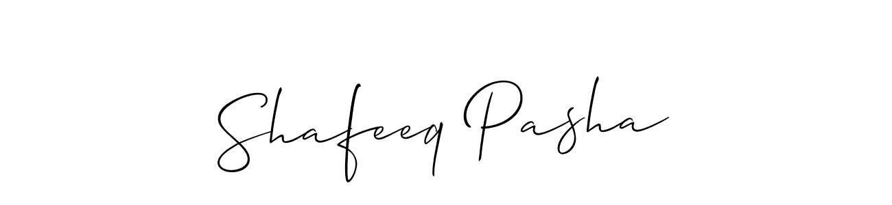 if you are searching for the best signature style for your name Shafeeq Pasha. so please give up your signature search. here we have designed multiple signature styles  using Allison_Script. Shafeeq Pasha signature style 2 images and pictures png