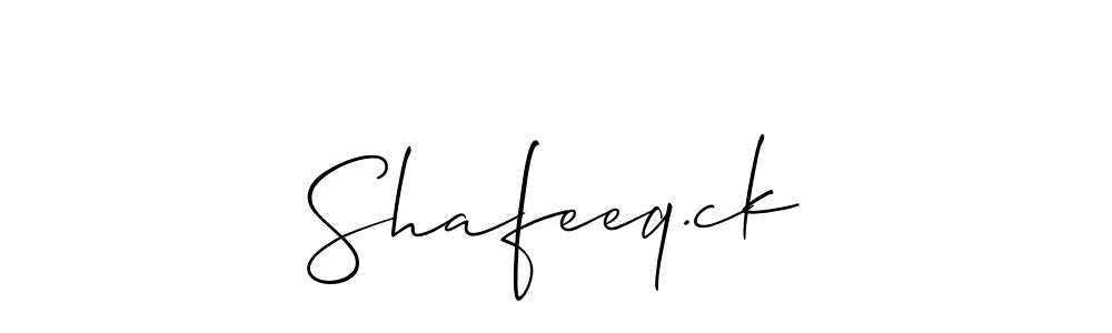 You can use this online signature creator to create a handwritten signature for the name Shafeeq.ck. This is the best online autograph maker. Shafeeq.ck signature style 2 images and pictures png