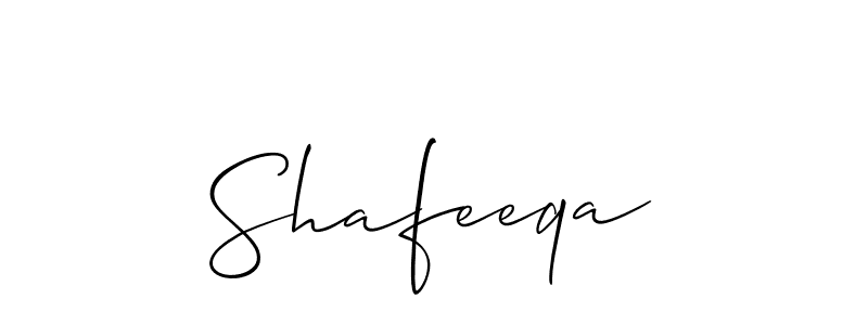 Best and Professional Signature Style for Shafeeqa. Allison_Script Best Signature Style Collection. Shafeeqa signature style 2 images and pictures png