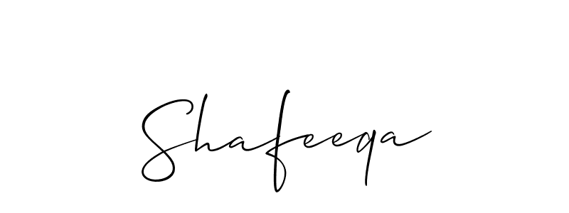 Best and Professional Signature Style for Shafeeqa. Allison_Script Best Signature Style Collection. Shafeeqa signature style 2 images and pictures png