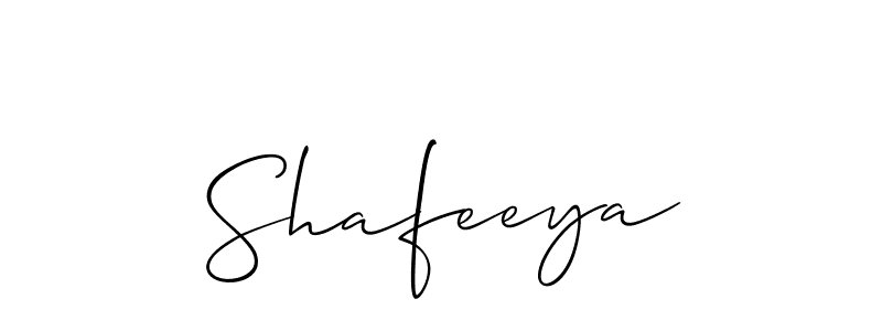 You should practise on your own different ways (Allison_Script) to write your name (Shafeeya) in signature. don't let someone else do it for you. Shafeeya signature style 2 images and pictures png