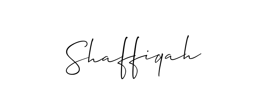 if you are searching for the best signature style for your name Shaffiqah. so please give up your signature search. here we have designed multiple signature styles  using Allison_Script. Shaffiqah signature style 2 images and pictures png