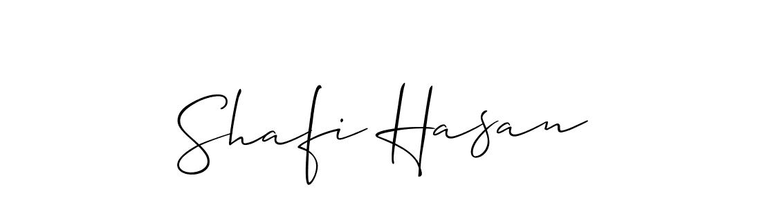 Also we have Shafi Hasan name is the best signature style. Create professional handwritten signature collection using Allison_Script autograph style. Shafi Hasan signature style 2 images and pictures png