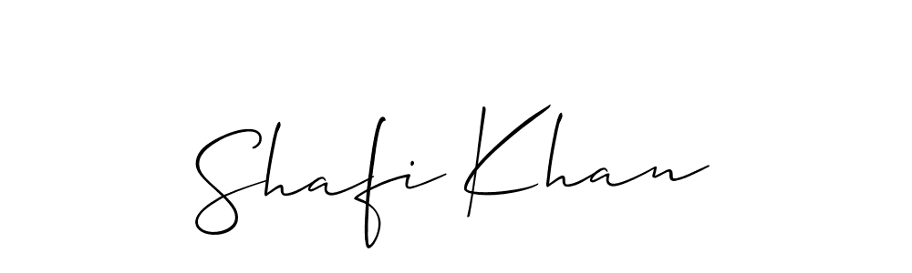You should practise on your own different ways (Allison_Script) to write your name (Shafi Khan) in signature. don't let someone else do it for you. Shafi Khan signature style 2 images and pictures png