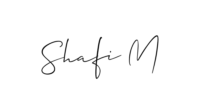 This is the best signature style for the Shafi M name. Also you like these signature font (Allison_Script). Mix name signature. Shafi M signature style 2 images and pictures png