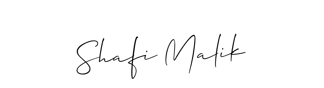 Make a beautiful signature design for name Shafi Malik. With this signature (Allison_Script) style, you can create a handwritten signature for free. Shafi Malik signature style 2 images and pictures png
