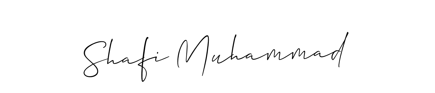 How to make Shafi Muhammad signature? Allison_Script is a professional autograph style. Create handwritten signature for Shafi Muhammad name. Shafi Muhammad signature style 2 images and pictures png