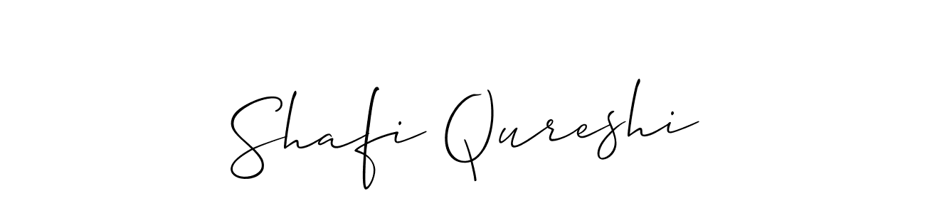 It looks lik you need a new signature style for name Shafi Qureshi. Design unique handwritten (Allison_Script) signature with our free signature maker in just a few clicks. Shafi Qureshi signature style 2 images and pictures png