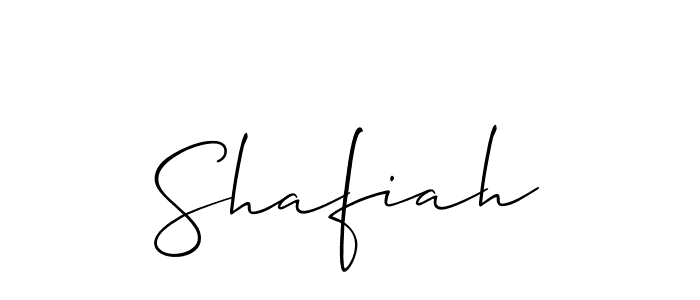 You should practise on your own different ways (Allison_Script) to write your name (Shafiah) in signature. don't let someone else do it for you. Shafiah signature style 2 images and pictures png