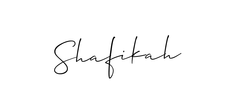 Make a beautiful signature design for name Shafikah. Use this online signature maker to create a handwritten signature for free. Shafikah signature style 2 images and pictures png