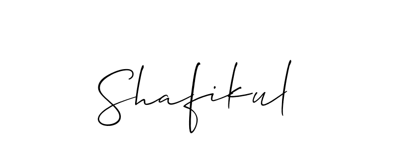 Design your own signature with our free online signature maker. With this signature software, you can create a handwritten (Allison_Script) signature for name Shafikul. Shafikul signature style 2 images and pictures png