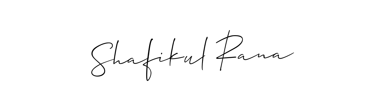 Make a beautiful signature design for name Shafikul Rana. With this signature (Allison_Script) style, you can create a handwritten signature for free. Shafikul Rana signature style 2 images and pictures png