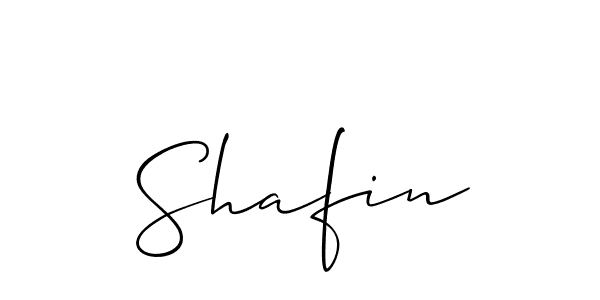 Use a signature maker to create a handwritten signature online. With this signature software, you can design (Allison_Script) your own signature for name Shafin. Shafin signature style 2 images and pictures png