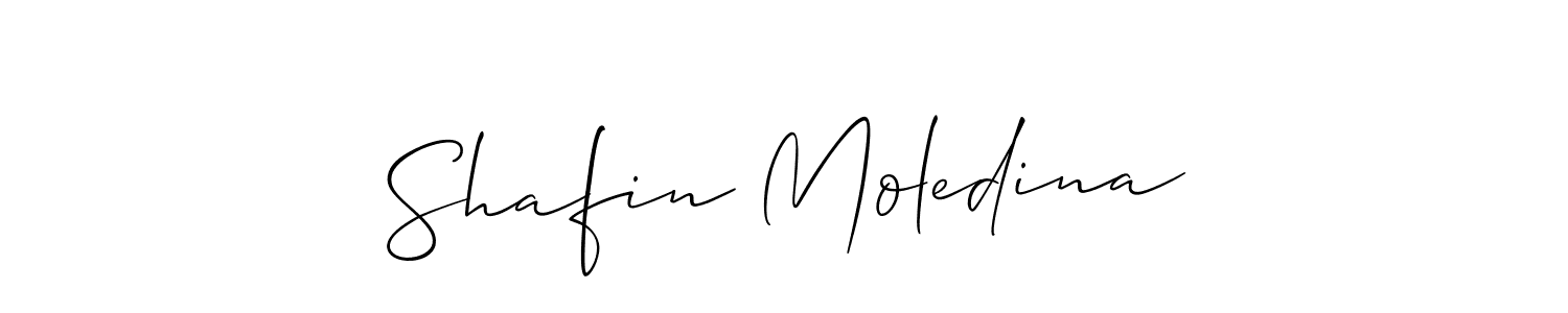 It looks lik you need a new signature style for name Shafin Moledina. Design unique handwritten (Allison_Script) signature with our free signature maker in just a few clicks. Shafin Moledina signature style 2 images and pictures png
