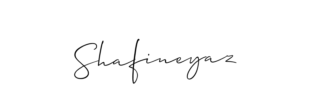 Also You can easily find your signature by using the search form. We will create Shafineyaz name handwritten signature images for you free of cost using Allison_Script sign style. Shafineyaz signature style 2 images and pictures png