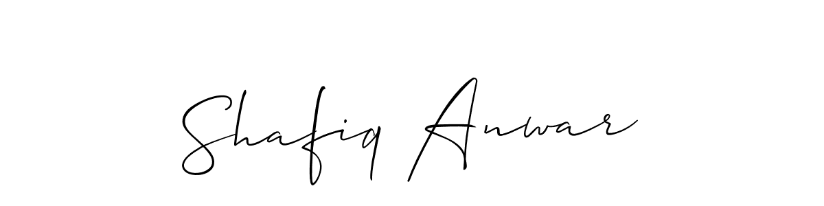 if you are searching for the best signature style for your name Shafiq Anwar. so please give up your signature search. here we have designed multiple signature styles  using Allison_Script. Shafiq Anwar signature style 2 images and pictures png