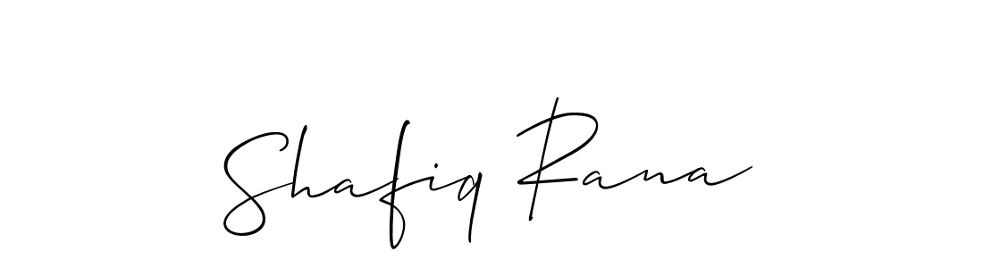 Shafiq Rana stylish signature style. Best Handwritten Sign (Allison_Script) for my name. Handwritten Signature Collection Ideas for my name Shafiq Rana. Shafiq Rana signature style 2 images and pictures png