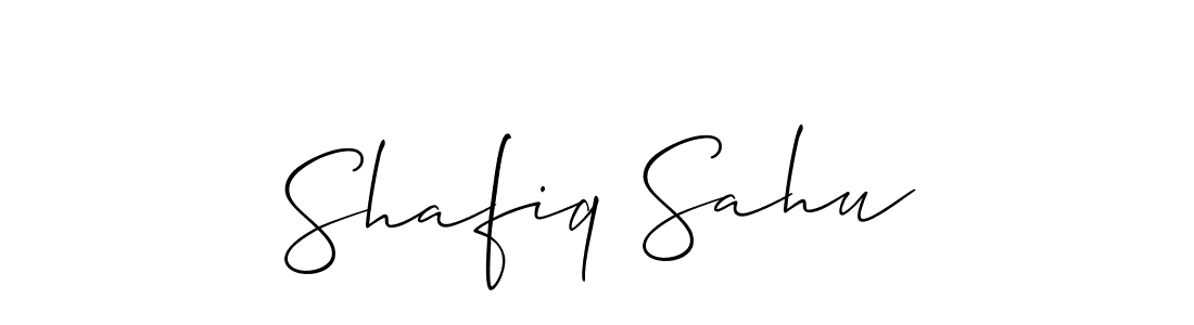 Also we have Shafiq Sahu name is the best signature style. Create professional handwritten signature collection using Allison_Script autograph style. Shafiq Sahu signature style 2 images and pictures png