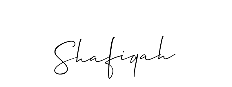 It looks lik you need a new signature style for name Shafiqah. Design unique handwritten (Allison_Script) signature with our free signature maker in just a few clicks. Shafiqah signature style 2 images and pictures png