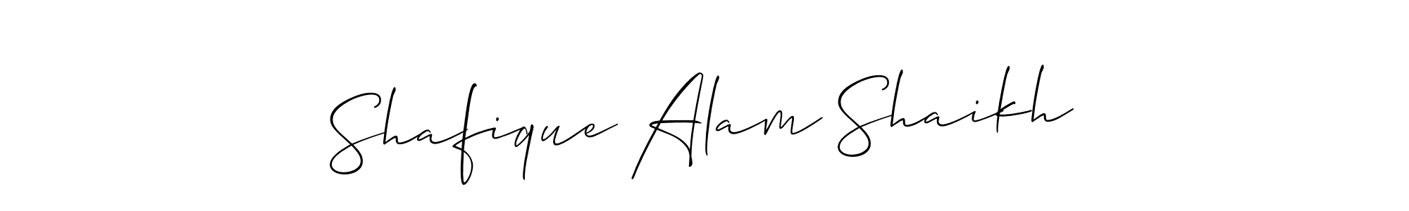 Design your own signature with our free online signature maker. With this signature software, you can create a handwritten (Allison_Script) signature for name Shafique Alam Shaikh. Shafique Alam Shaikh signature style 2 images and pictures png