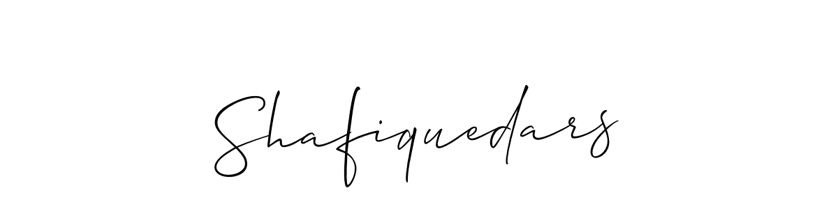 How to make Shafiquedars signature? Allison_Script is a professional autograph style. Create handwritten signature for Shafiquedars name. Shafiquedars signature style 2 images and pictures png