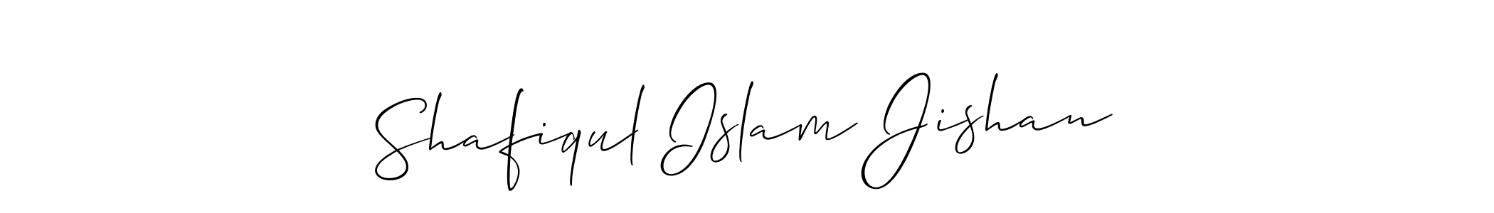 Make a short Shafiqul Islam Jishan signature style. Manage your documents anywhere anytime using Allison_Script. Create and add eSignatures, submit forms, share and send files easily. Shafiqul Islam Jishan signature style 2 images and pictures png