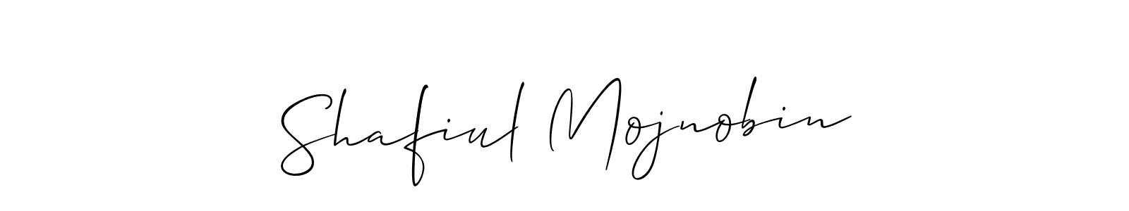 How to make Shafiul Mojnobin name signature. Use Allison_Script style for creating short signs online. This is the latest handwritten sign. Shafiul Mojnobin signature style 2 images and pictures png