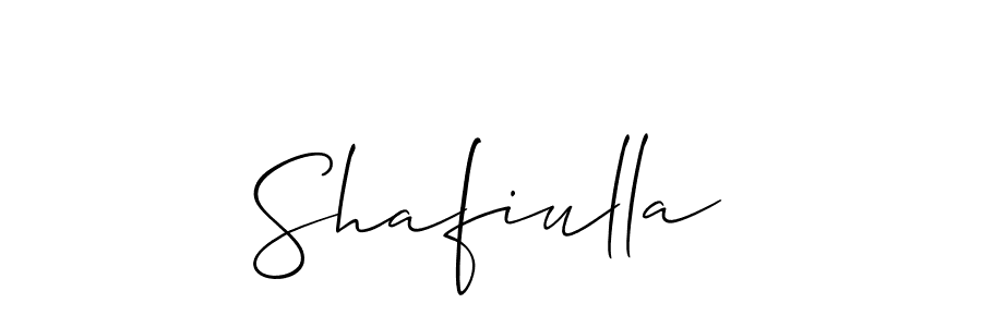 How to make Shafiulla signature? Allison_Script is a professional autograph style. Create handwritten signature for Shafiulla name. Shafiulla signature style 2 images and pictures png