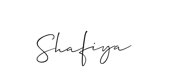 Create a beautiful signature design for name Shafiya. With this signature (Allison_Script) fonts, you can make a handwritten signature for free. Shafiya signature style 2 images and pictures png