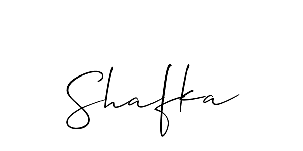 How to make Shafka name signature. Use Allison_Script style for creating short signs online. This is the latest handwritten sign. Shafka signature style 2 images and pictures png
