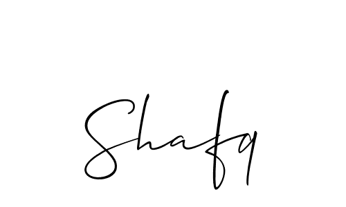 How to make Shafq name signature. Use Allison_Script style for creating short signs online. This is the latest handwritten sign. Shafq signature style 2 images and pictures png