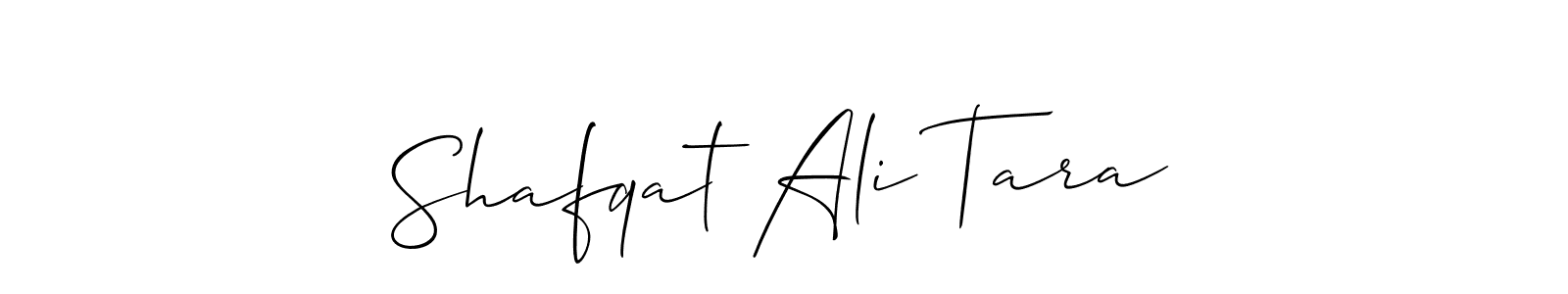 How to make Shafqat Ali Tara signature? Allison_Script is a professional autograph style. Create handwritten signature for Shafqat Ali Tara name. Shafqat Ali Tara signature style 2 images and pictures png