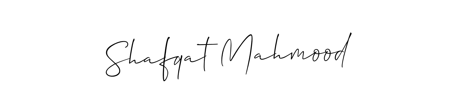 Design your own signature with our free online signature maker. With this signature software, you can create a handwritten (Allison_Script) signature for name Shafqat Mahmood. Shafqat Mahmood signature style 2 images and pictures png