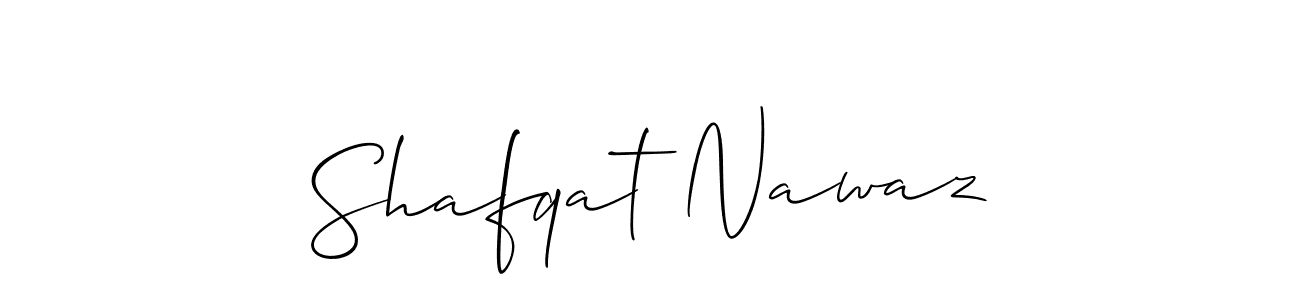 This is the best signature style for the Shafqat Nawaz name. Also you like these signature font (Allison_Script). Mix name signature. Shafqat Nawaz signature style 2 images and pictures png