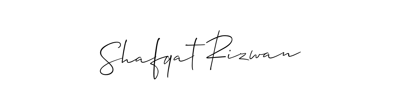 Make a beautiful signature design for name Shafqat Rizwan. With this signature (Allison_Script) style, you can create a handwritten signature for free. Shafqat Rizwan signature style 2 images and pictures png