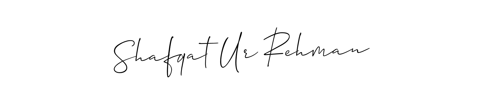 Create a beautiful signature design for name Shafqat Ur Rehman. With this signature (Allison_Script) fonts, you can make a handwritten signature for free. Shafqat Ur Rehman signature style 2 images and pictures png
