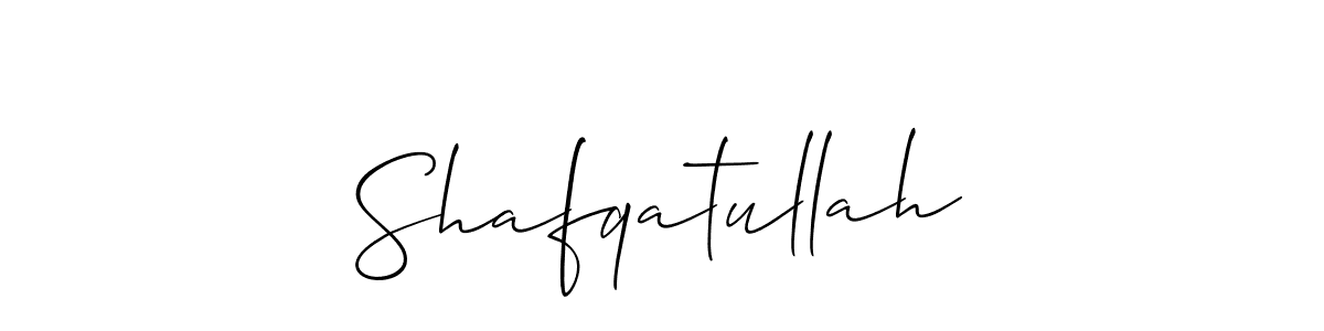 Make a beautiful signature design for name Shafqatullah. With this signature (Allison_Script) style, you can create a handwritten signature for free. Shafqatullah signature style 2 images and pictures png