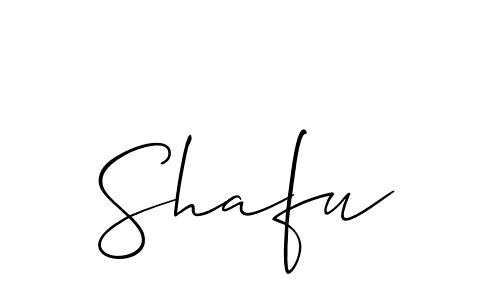 if you are searching for the best signature style for your name Shafu. so please give up your signature search. here we have designed multiple signature styles  using Allison_Script. Shafu signature style 2 images and pictures png