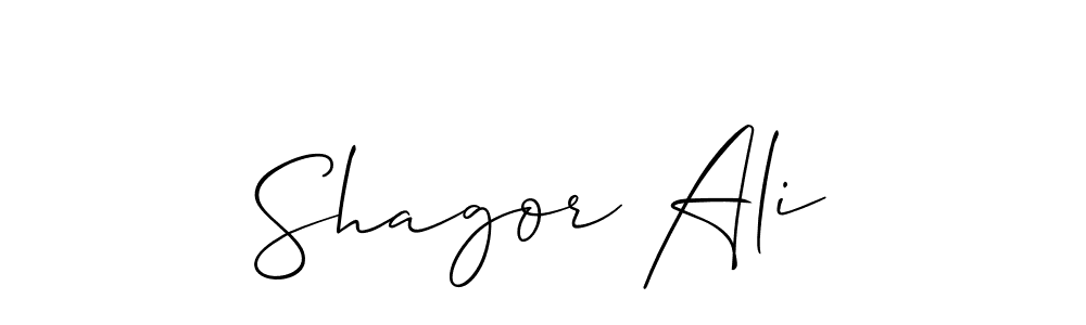 How to Draw Shagor Ali signature style? Allison_Script is a latest design signature styles for name Shagor Ali. Shagor Ali signature style 2 images and pictures png