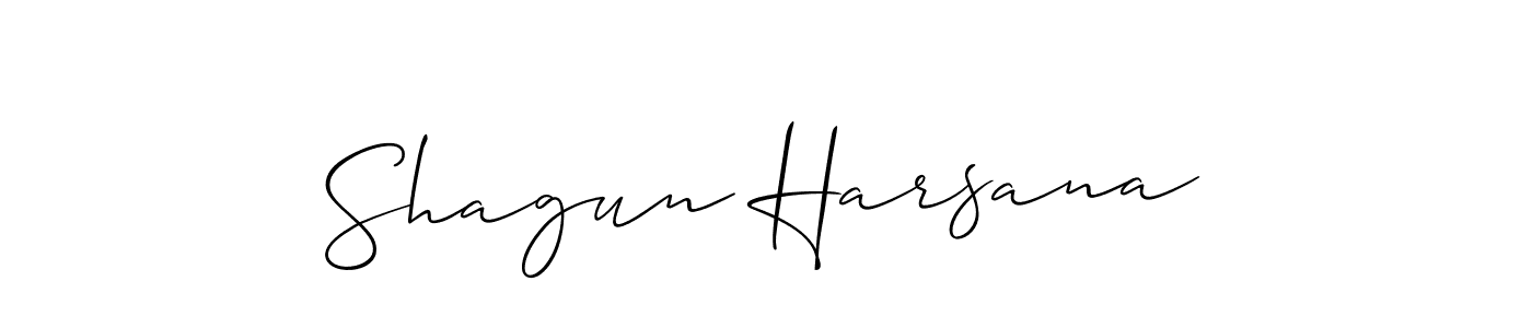 Make a beautiful signature design for name Shagun Harsana. Use this online signature maker to create a handwritten signature for free. Shagun Harsana signature style 2 images and pictures png