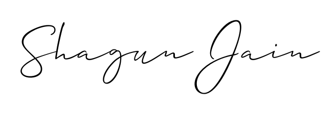 Create your official email sign-off with Shagun Jain name in Allison_Script style. Crisp, clean, and perfectly legible across all screens. Shagun Jain signature style 2 images and pictures png